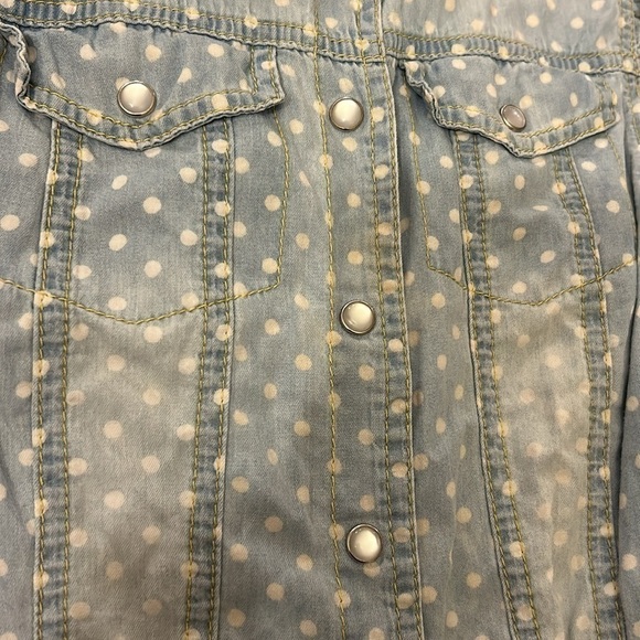 Papaya Polka Dot Ruffle sleeve Top | SIZE S - Picture 5 of 5